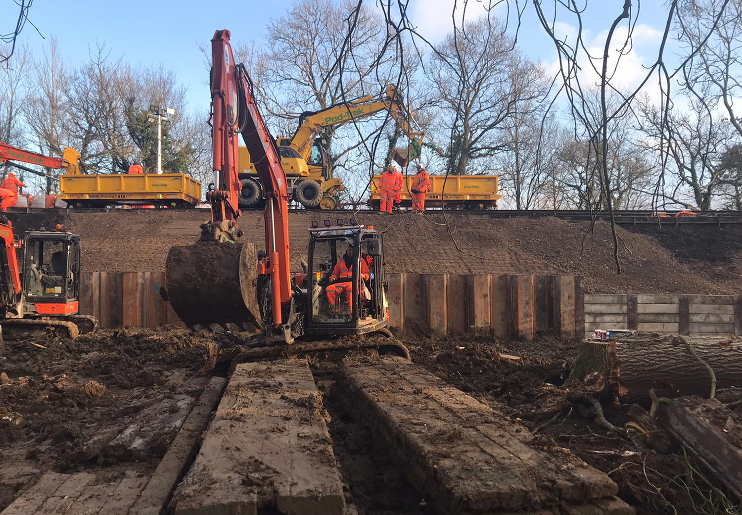 Dorking-Horsham railway reopened after landslip - Rail Engineer