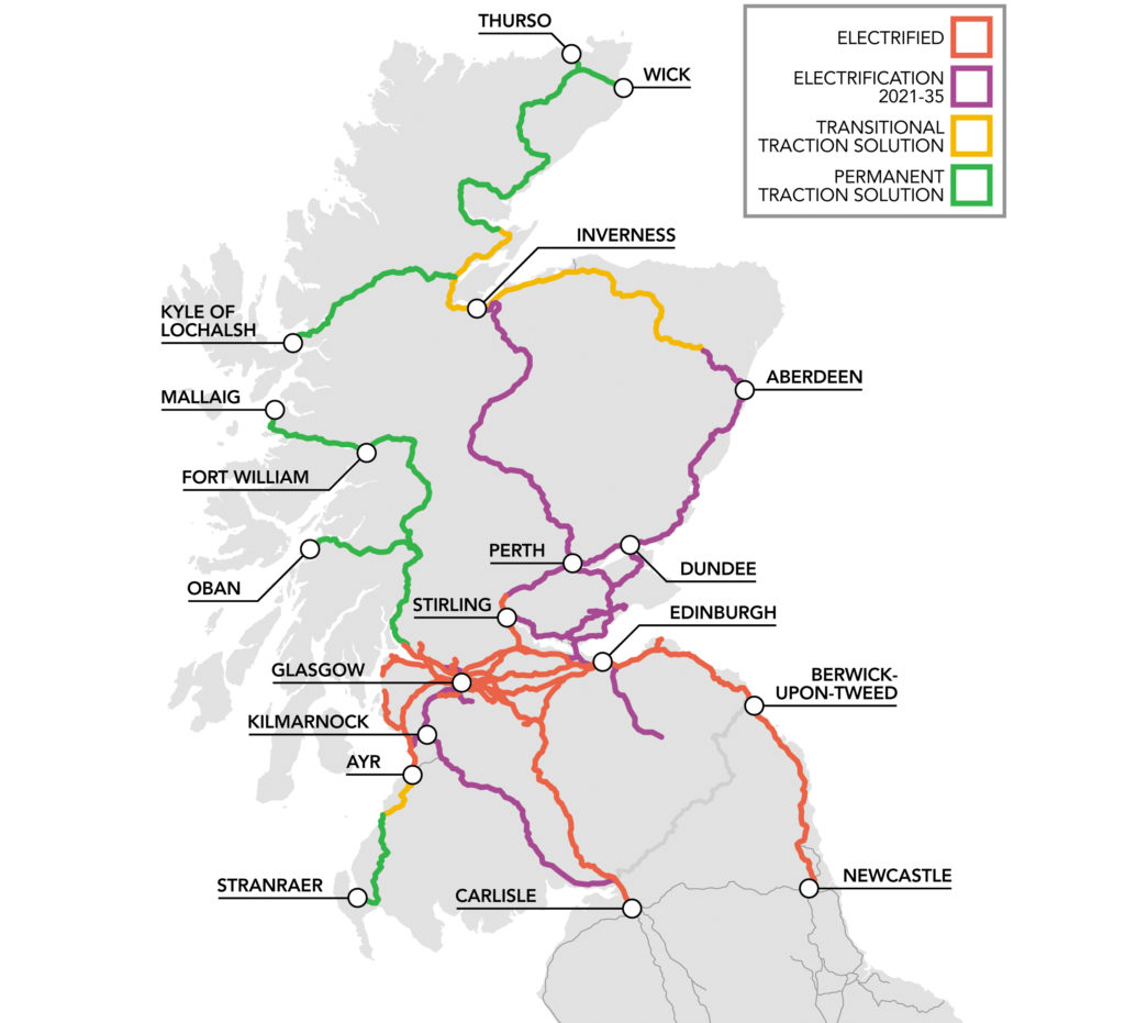 Decarbonising Scotland's railway - Rail UK