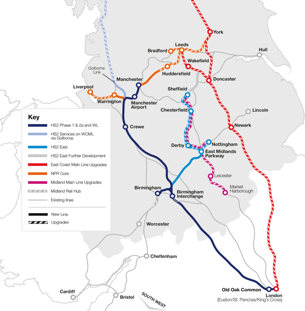 Integrated Rail Plan Scales Back Hs2 East And Npr Rail Engineer