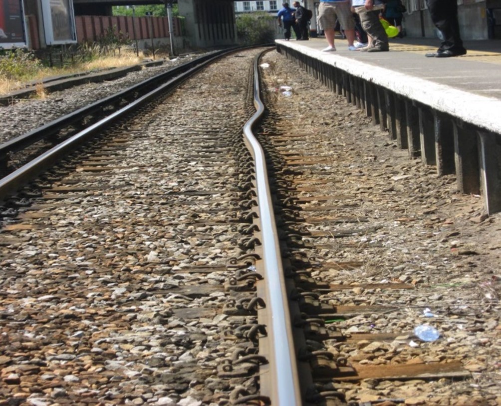 The Impact Of Hot Weather On British Railway Plain Line Track Rail   A Single Rail Track Buckle In CWR 