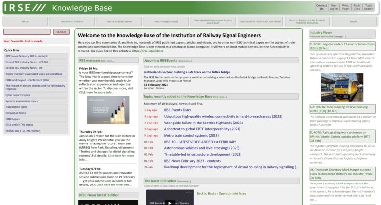 The IRSE Professional Exam - Rail Engineer