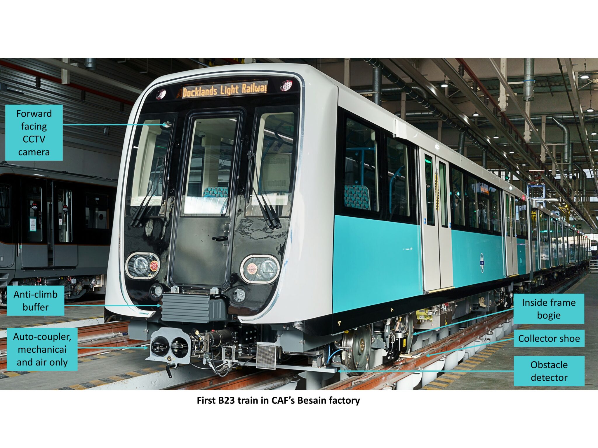 R23 Train New Trains on the Docklands Light Railway - Rail Engineer