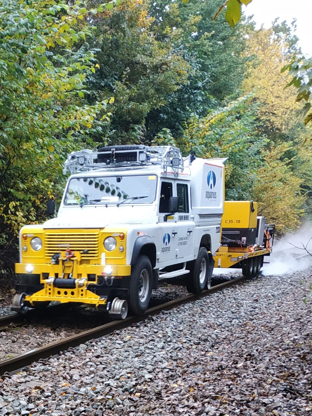 Cleaning the rail head - Rail Engineer