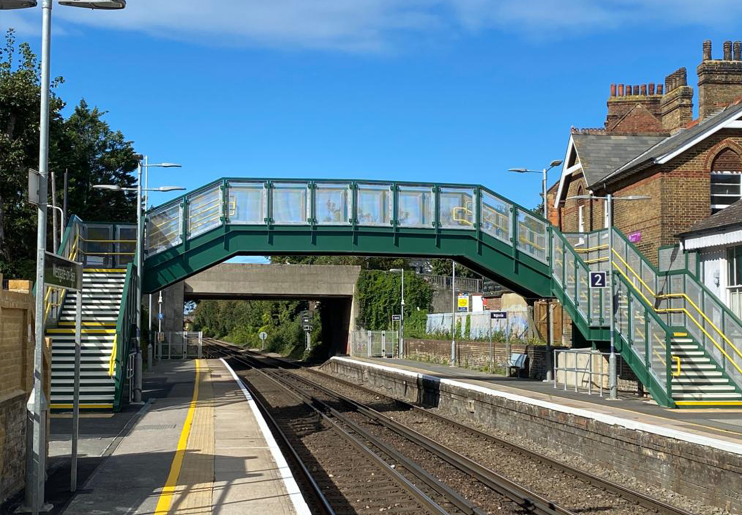 New footbridge at WestgateonSea Rail UK
