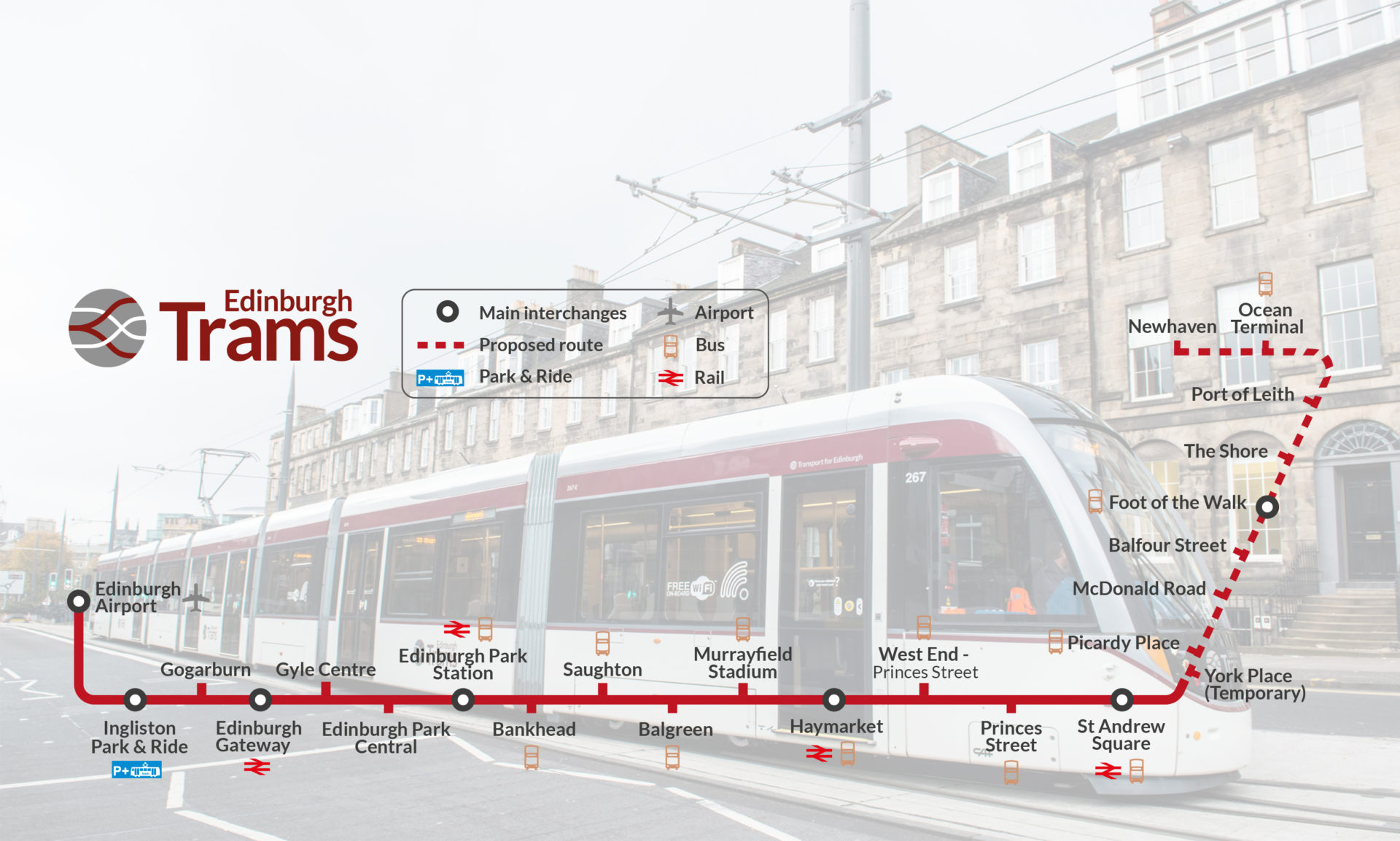 Edinburgh Trams Could Finally Reach Newhaven Rail Engineer   Edinburgh Tram And Map 1920x1154 